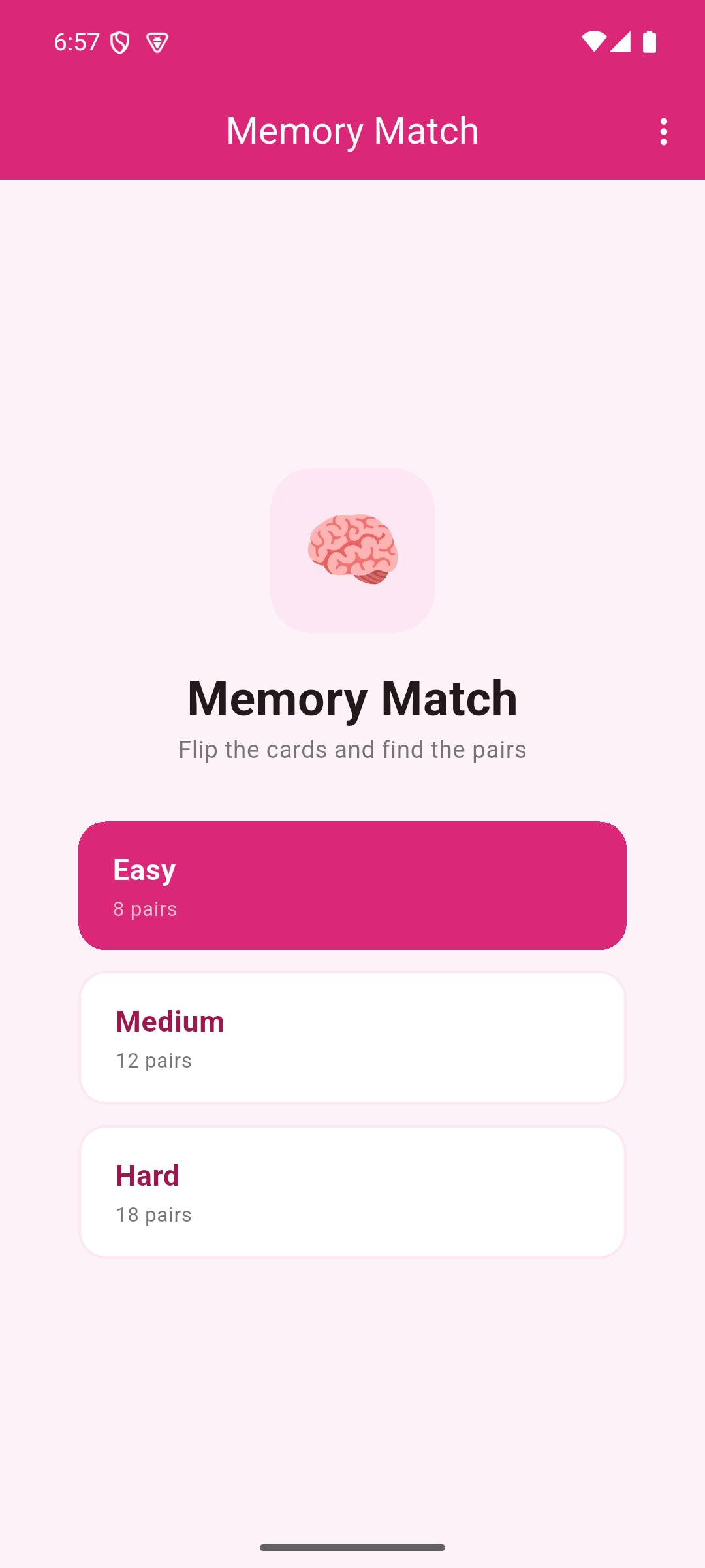 Pick a difficulty