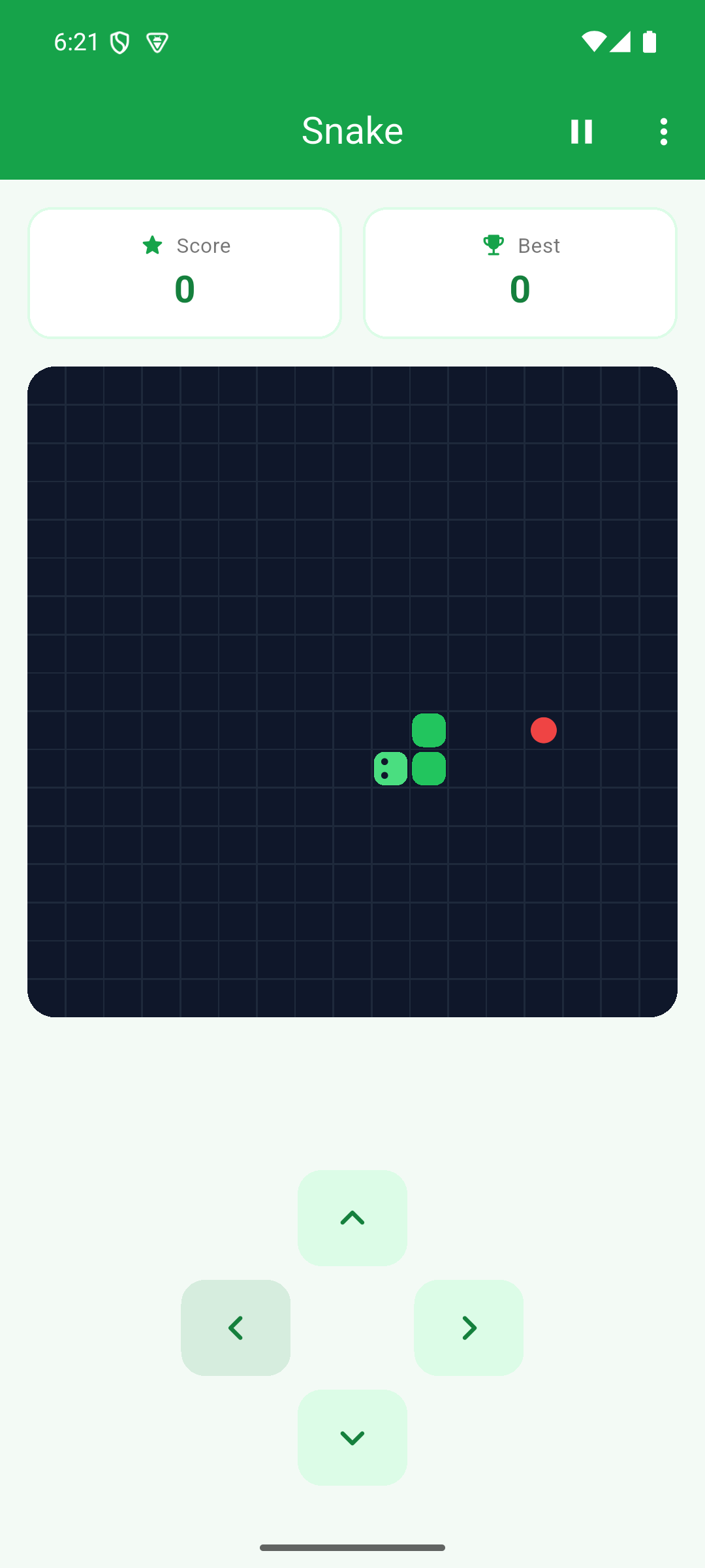 Classic Snake gameplay